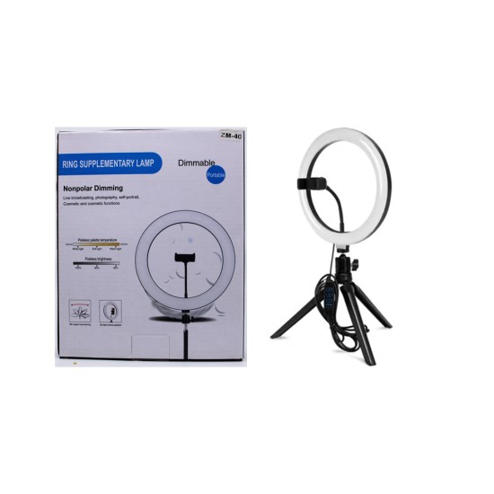 RING LIGHT SOPORTE CON TELÉFONO ZM-40 RING LIGHT SOPORTE CON TELÉFONO ZM-40